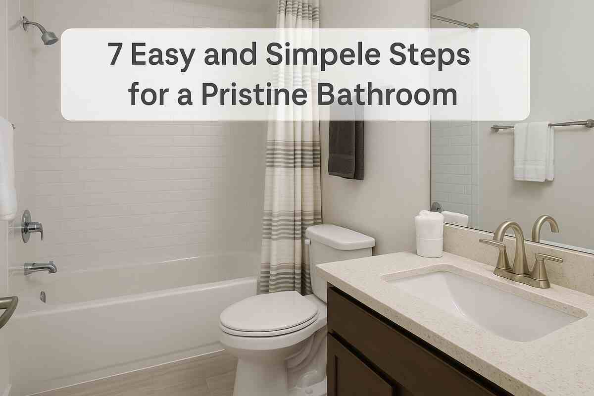 Seven Easy and Simple Steps For a Pristine Bathroom